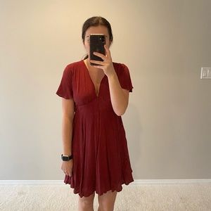 Sunday Best Burnt Clay Mini Dress